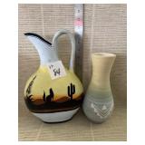 Native pottery vases