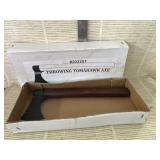 Throwing tomahawk in box
