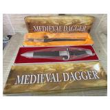 Medieval dagger in the box