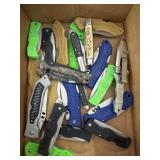 Flat of pocket knives