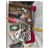Tongs, Ice Cream Scoops, Whisks, Herb Cutter,
