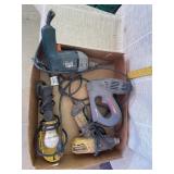 Drill, Stapler, Heat Gun, Work Light