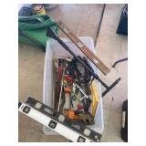 Levels, Clamp, Snow Brush, Saw, Crowbar, Square,