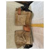 Vintage Rooster Suede Leather Tool Belt