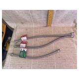 3 Braided Stainless Steel Faucet Supply Lines