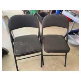 2 Padded Folding Chairs