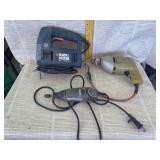 Drill, Dremel, Jig Saw