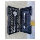 Stanley Ratchet and Socket Set, Irwin Sockets