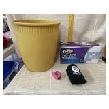 Wastebasket, Stapler, Can Cooler, Swiffer Pads