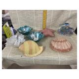 3 Dishes, Light Up Shell Decor, Dolphin Figurine