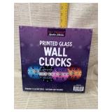 Printed Glass Wall Clock