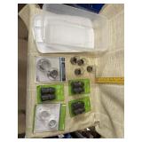 Chair Tips, Closet Rod Flange, Shoebox Tote with
