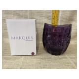 Marquis by Waterford Primrose Cranberry Oval Vase