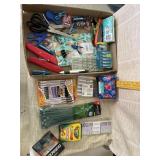 Scissors, Batteries, Pens, Clips, Utility Knives,