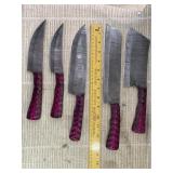 MHS Damascus Cutlery Set
