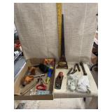 Saw, Cabinet Handles, Floral Pins, Pipe Clamp,