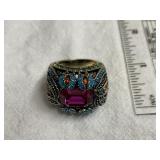 Heidi Daus Ring with Gemstones Size 7