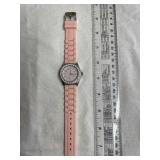 Watch with Silicone Band & Gemstones