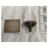 Heidi Daus Ring with Gemstones Size7