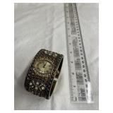 Heidi Daus Watch Cuff Bracelet with Gemstones and