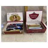 Cigar Boxes, Pens, Pencils