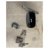 Auto Side Mirror, Clamp, Lock with Keys