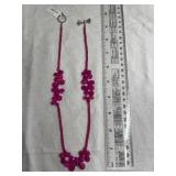 Raspberry Chalcedony Necklace