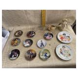 3ï¿½ Plates (all numbered), 2 Avon Plates, mini