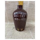 Colorado Whiskey Hound Ceramic Brown Jug