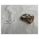 Gems en Vogue Sterling/Palladium Gemstone Ring