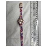 Swatch Watch  Floral Silicone Strap