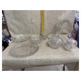 Glass Vase, Bowls, Candy Dishes