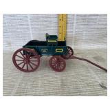 Vintage John Deere Die-Cast Metal Buckboard Wagon