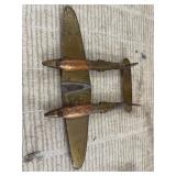 Vintage Brass Airplane made from Spent Casings