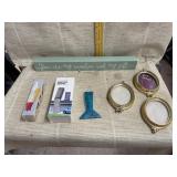 Picture Frames, Wireless Keypad, Avon Decanter,