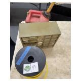Spool of Rope, Bolt Bin, Gas Can