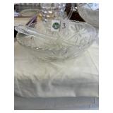 Salad Bowl with Glass Utensils
