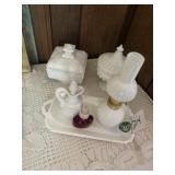 MilkGlass Lamp, Dishes