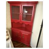 Red Pie Safe (Corner Shelf)