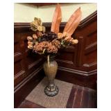 2 Floor Vases with Flowers
