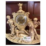 Lady with Angels Clock