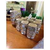 Ceramic Fruit Pitcher with 9 Cups