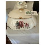 Floral Print Soup Tureen