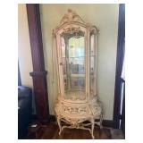 Baroque Style Curved Glass Currio