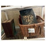 Wicker Basket with Books