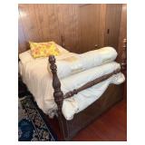 Bed on Wooden Frame