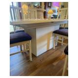 White Dining Table with 6 Chairs