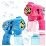 New 2 Bubble Guns with 2 Bubble Solution Refill New 2 Bubble Guns with 2 Bubble Solution Refill