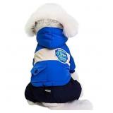 New Blue Dog Jumpsuits Cold Winter Windproof New Blue Dog Jumpsuits Cold Winter Windproof