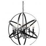 New 6-Light Farmhouse Chandeliers, Rustic New 6-Light Farmhouse Chandeliers, Rustic